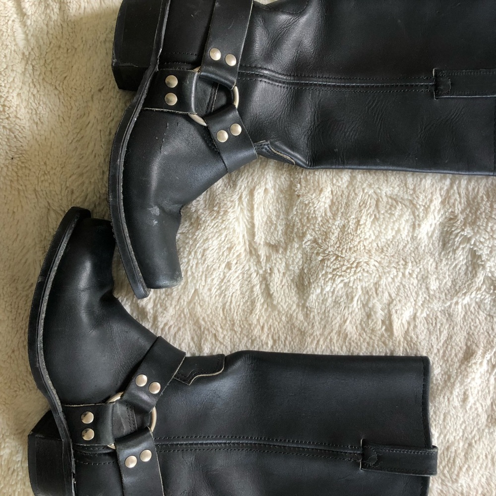 Double H black leather harness Moro boots